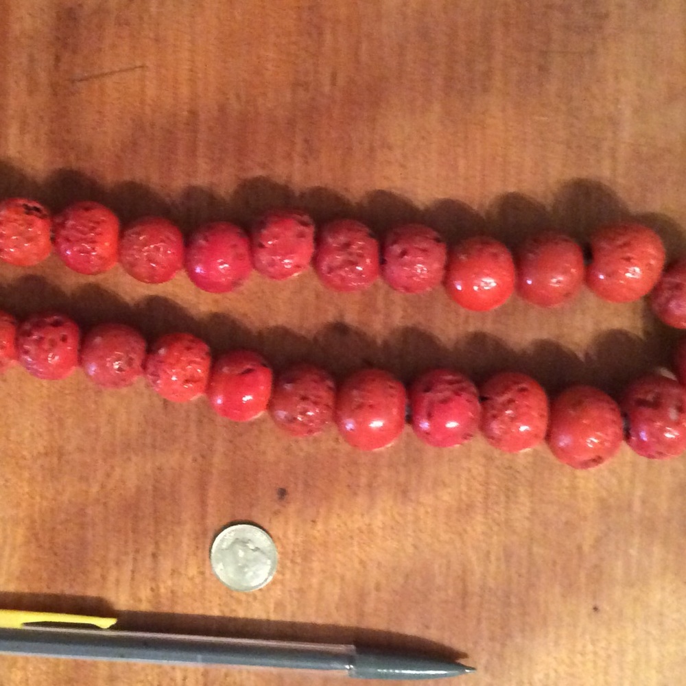 Gorgeous red coral necklace